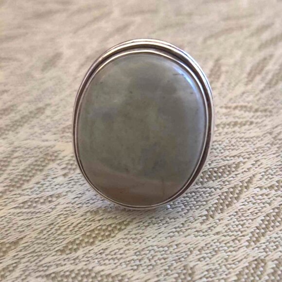 Sterling Silver Larimar Ring, Size 8 - Picture 1 of 2